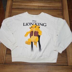 Disney The Lion King Beige Sweatshirt Simba - Size Junior XL (15-17)